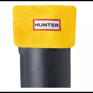 Hunter Kids Welly Yellow Boot Socks  Size 4-6 NIB